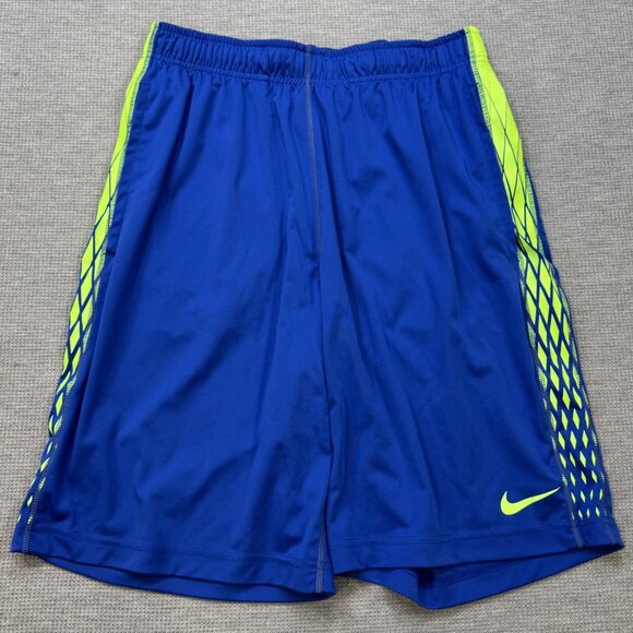 Nike Other - Nike Dri Fit Basketball Shorts Mens Size M Blue Elastic Waist Inner Drawstring
